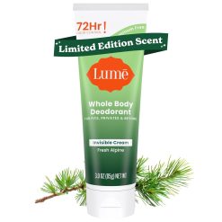 Lume Whole Body Deodorant - Invisible Cream Tube - 72 Hour Odor Control - Doctor Developed - Aluminum Free.